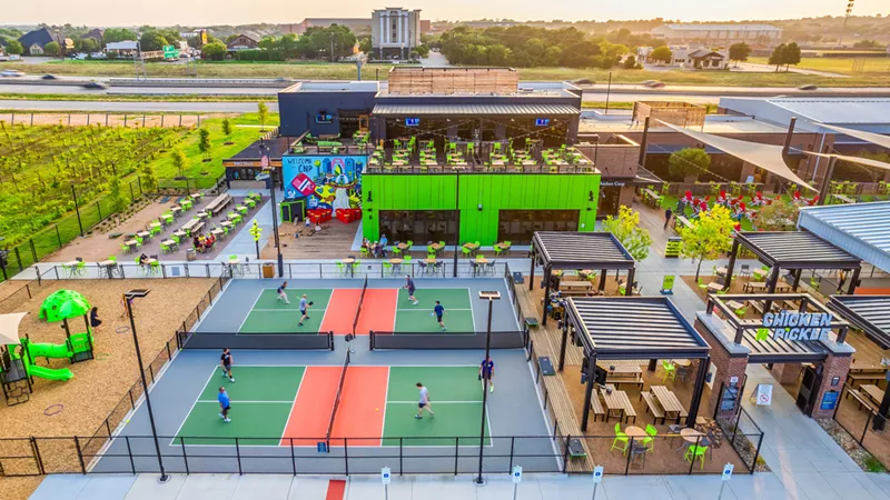 Image: Texans two favorite things, chicken and pickleball, come together in Chicken N Pickle.