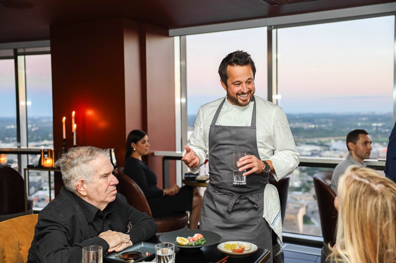 Chef Danny Grant operates two restaurants in Dallas: Monarch and Kessaku. He was previously the chef at Aria, which received two Michelin stars.