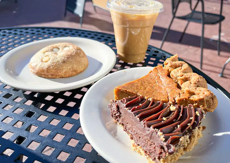 Image: Enjoy a spread of coffee and baked goods from the original Downtown Plano location of 1418 Coffee.