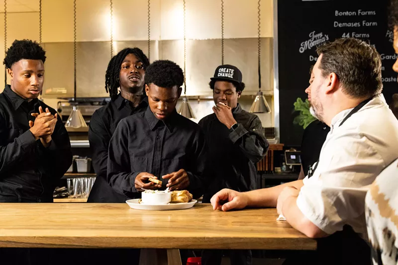 Image: Interns working at Cafe Momentum