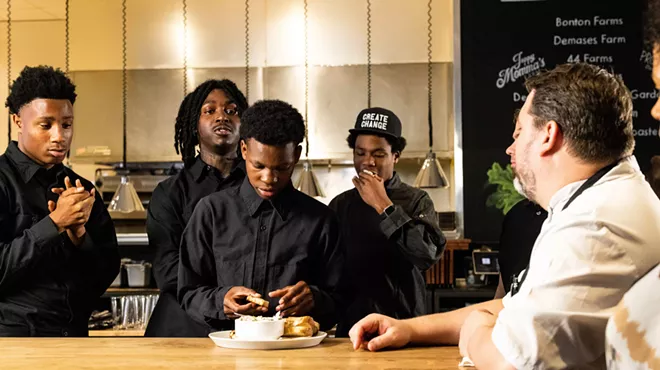 Interns working at Cafe Momentum