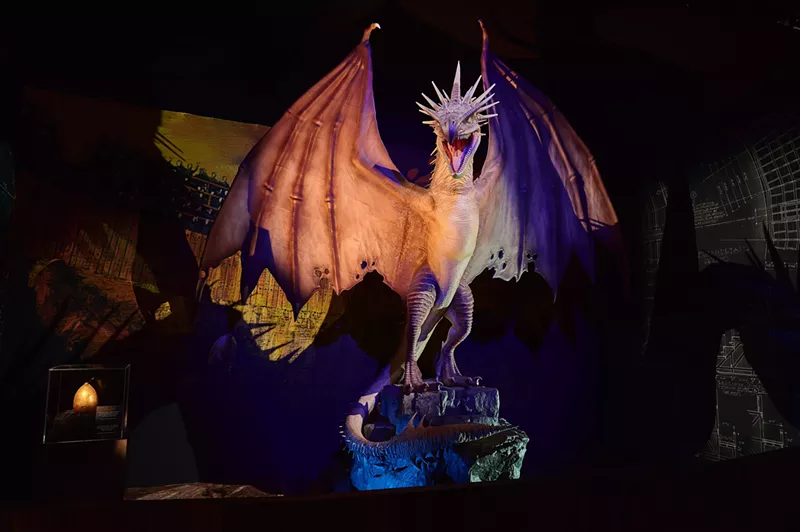Image: Get ready to face the fiery gaze of a majestic dragon, which is an awe-inspiring centerpiece of the exhibition.
