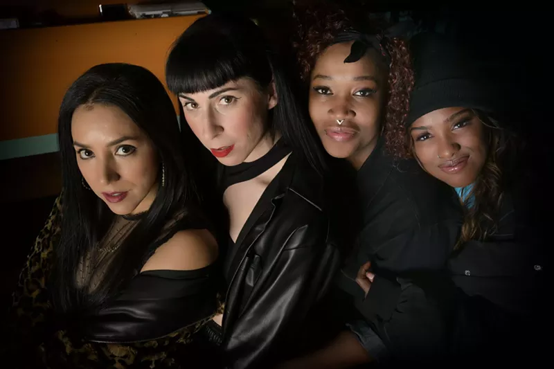 Image: (From left to right) DJs Luv Ssik, Casie Farrell, Natural Hiiigh and Christy Ray will be spinning at the Stylebender X Kinda Strange present Ladies First! on Sunday, March 20.