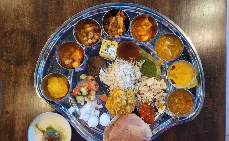 Image: A Guide to Thali at Vrindavan in Frisco, A Royal Vegetarian Experience