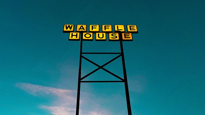 a waffle house sign