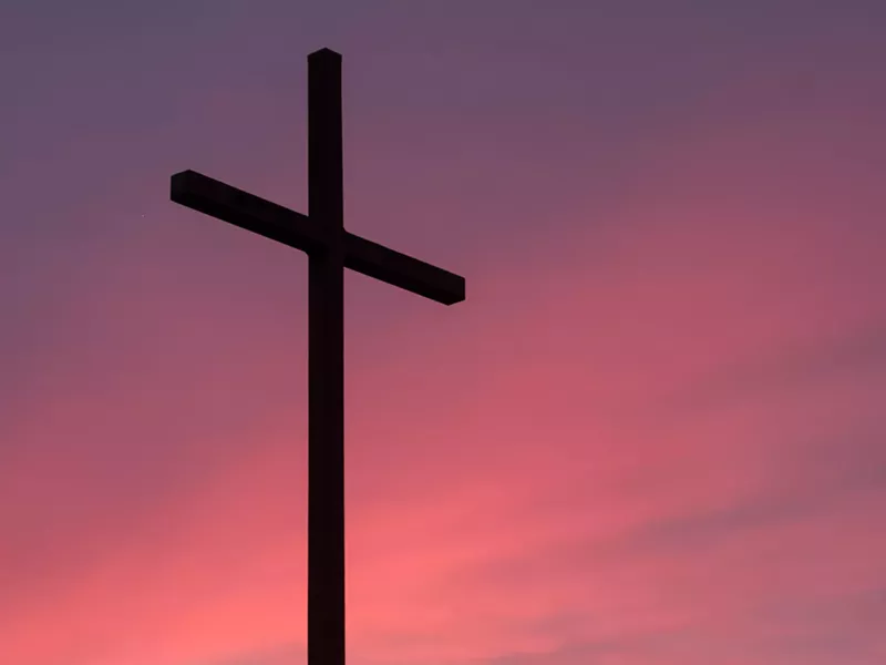 Image: Christian cross church