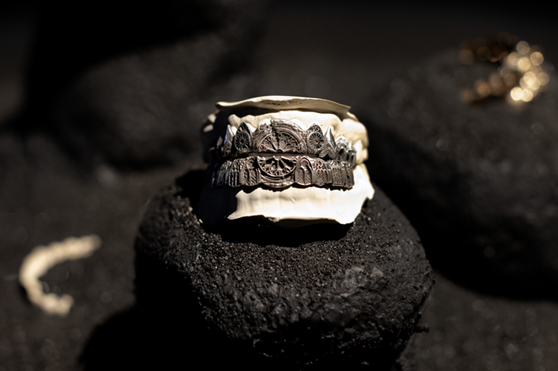 Image: A new exhibition will feature twelve custom made grillz by New York artist Masahiro LaMarsh.