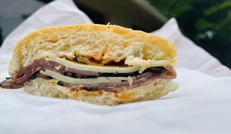 Image: A pastrami peppered beef from Antoine's