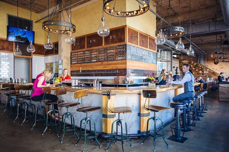 Image: barley and board bar area.