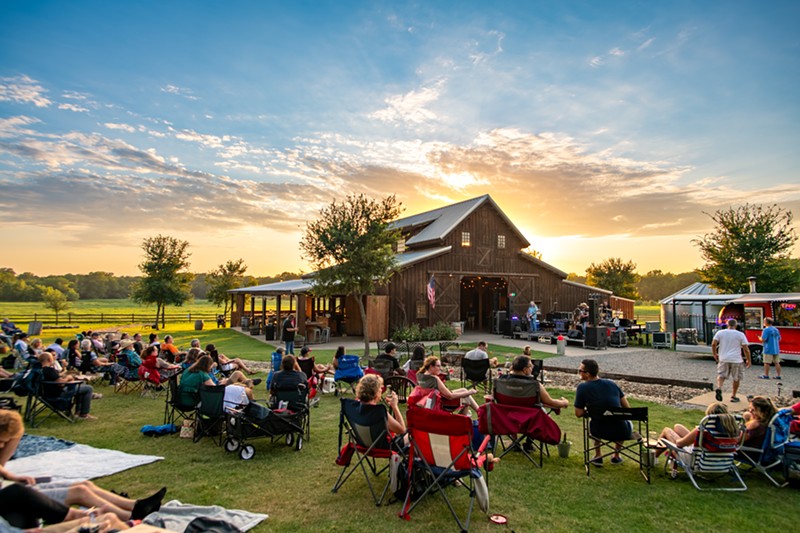 The Neuner family takes advantage of the wide open spaces at their outdoor music venue and winery.