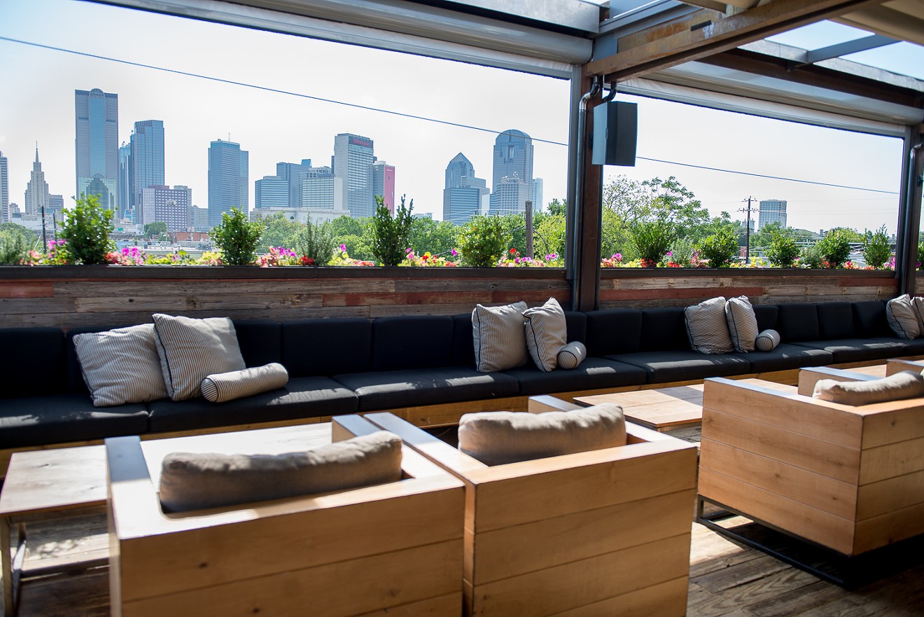 Stirr in Deep Ellum offers one of many great views of the Dallas skyline.