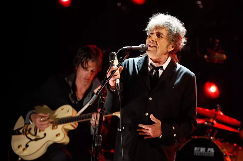 Image: Bob Dylan performing in Los Angeles