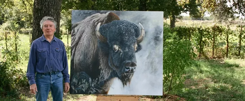 Image: Liverpudlian artist David Prescott made his way to North Texas after years in California, following his love for a lady and for wildlife.