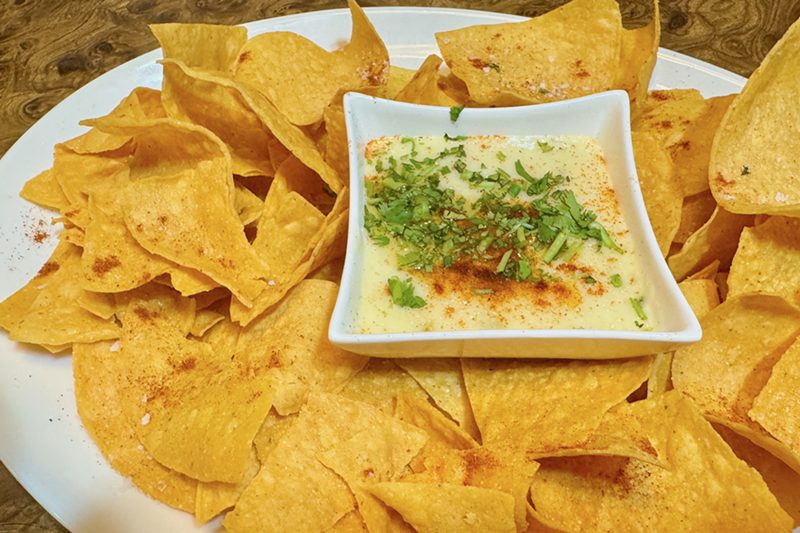 Image: Queso and chips at Campo Verde