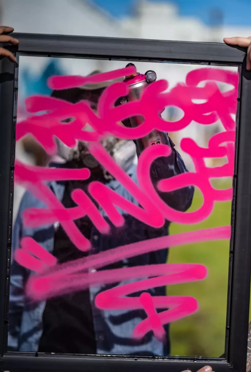 Image: Trigger Fingers is a Dallas artist event where legal graffiti is enjoyed.