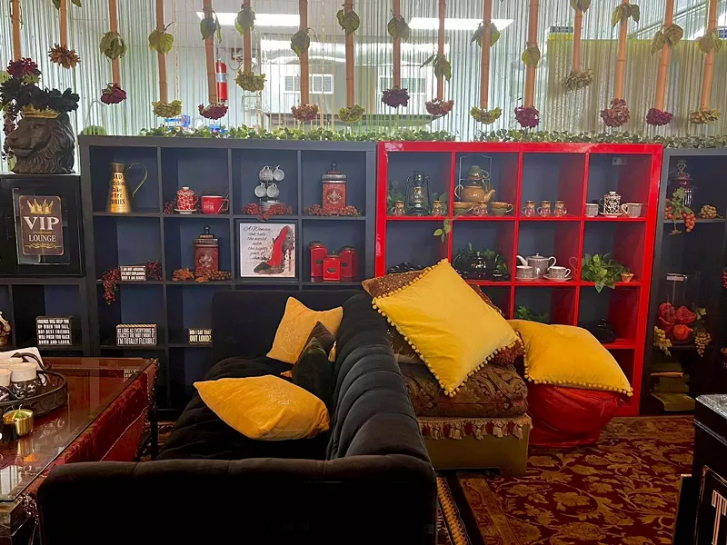 Image: Chai Wallah is known among locals for its comfortable interiors, decorated with floor pillows, velvet couches and trinkets on the shelves.