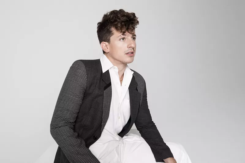 Image: Charlie Puth plays on Wednesday in Dallas. "We don't talk anymore" about Selena Gomez, though.