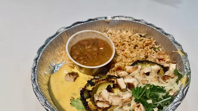 stuffed avocados at chiloso
