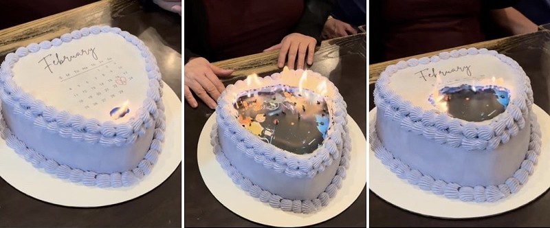 Local baker Ashley Duarte has won lots of online attention thanks to her "burn-away cakes."