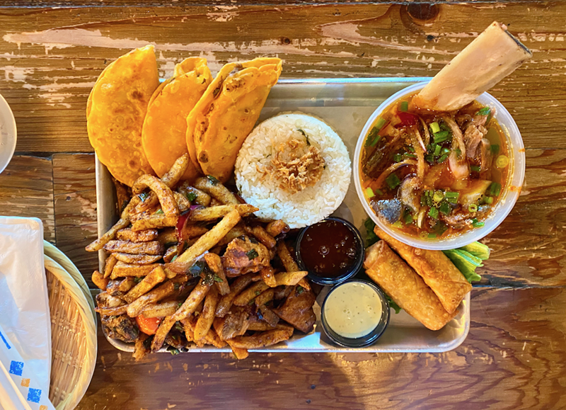 Image: a tray from cris and johns in dallas