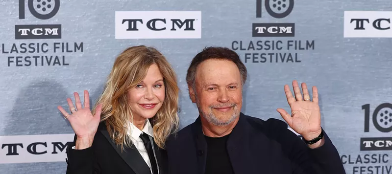 Image: When Harry Met Sally stars Meg Ryan and Billy Crystal at the Classic Film Festival screening in 2019. Hear that? Classic.