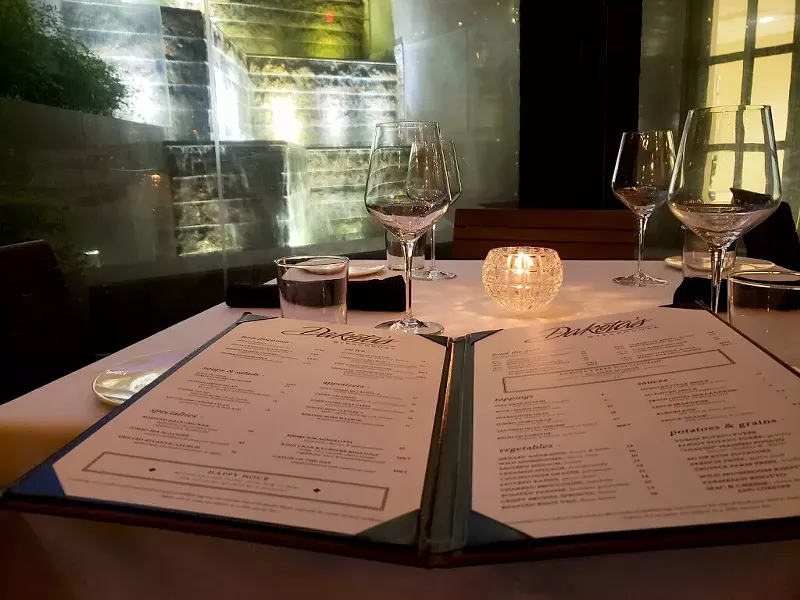 Image: The tables are set at Dakota's once again.