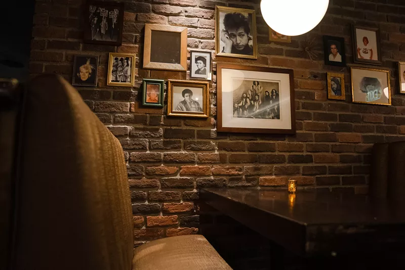 Image: The walls of Bourbon & Banter are lined with nostalgic memorabilia.
