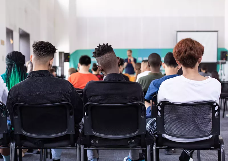 Image: high school classroom