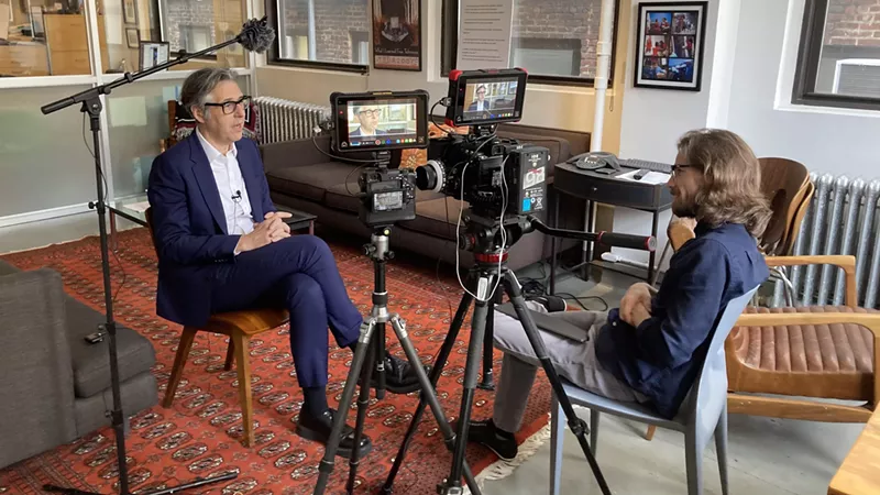 Image: Colón interviewed Pulitzer Prize-winning podcast host Ira Glass for the new documentary.