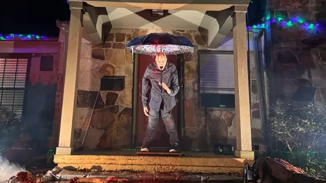 Steven Novak's Halloween display in Dallas.