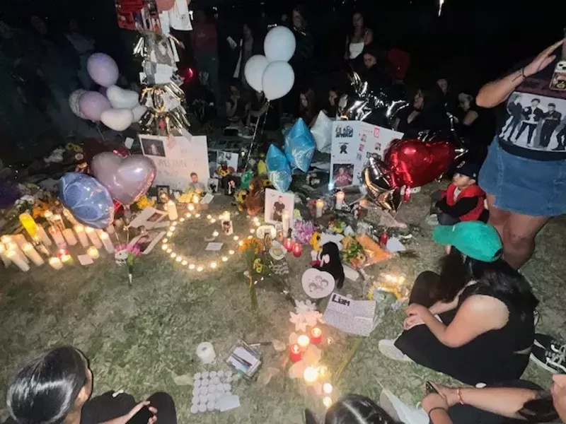 Image: Dallas Directioners paid tribute to Liam Payne on Sunday.