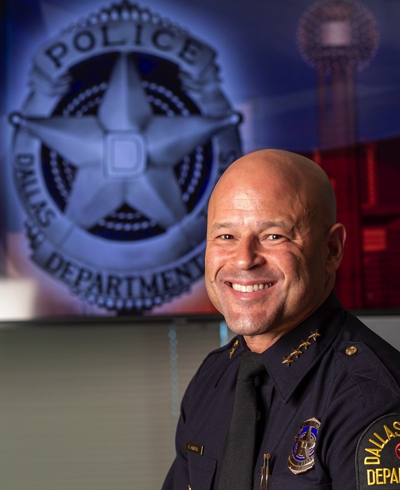 Eddie Garcia is described as a "key leader" in the city who has played a pivotal role in building community confidence in the Dallas Police Department.