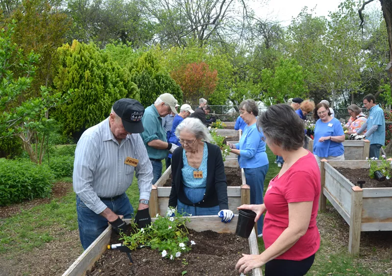 Image: The Dallas Arboretum is the place to hang if you're a senior citizen.