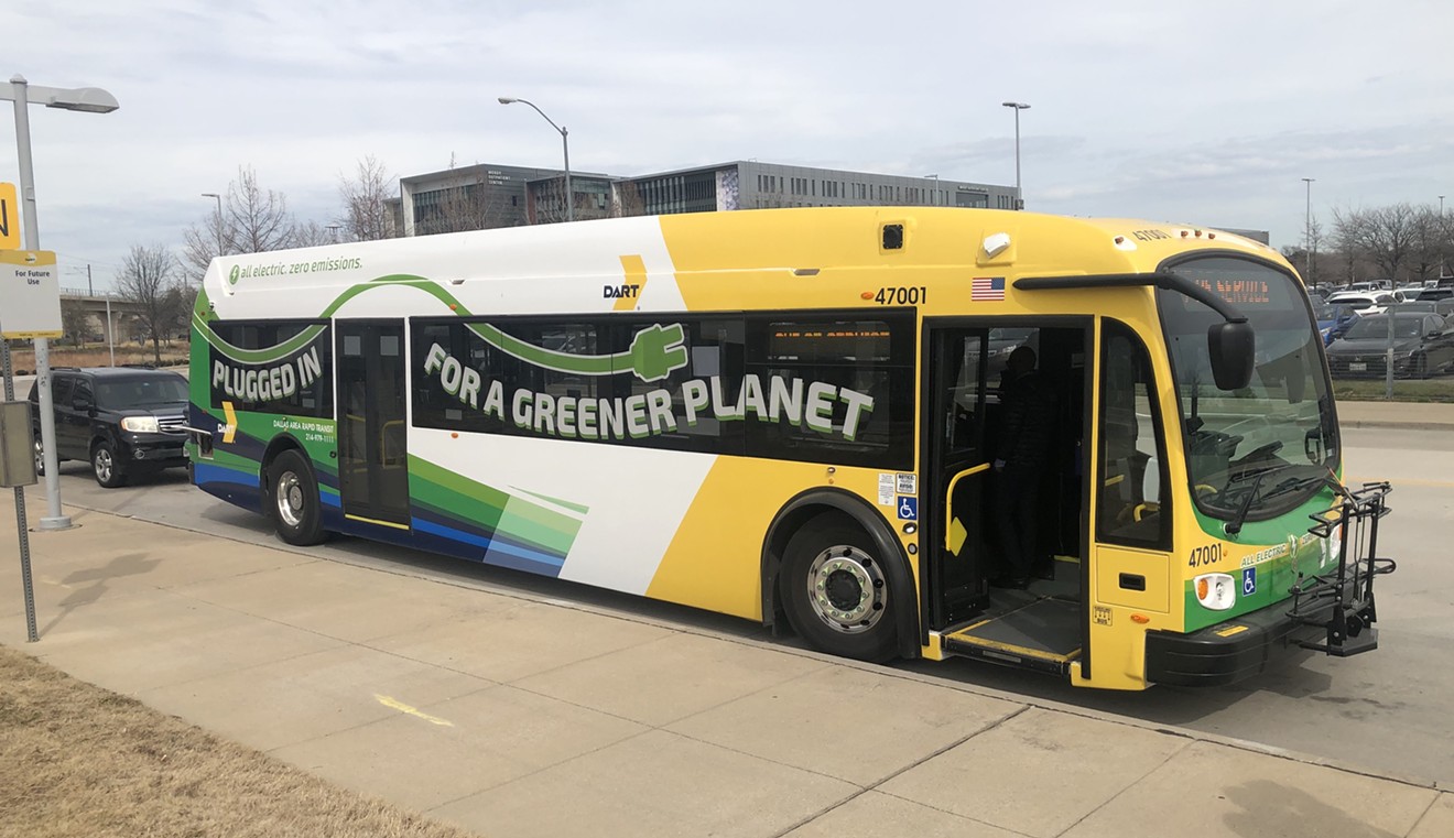 DART's first long-range electric bus is now in service.