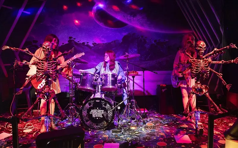 Image: Daughters of Evil play at Electric Starship Arcade in January. The band was inspired by a short film.