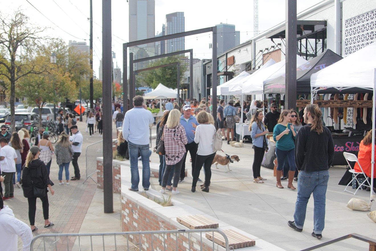 First Fridays in Deep Ellum is a block party put together by local businesses.