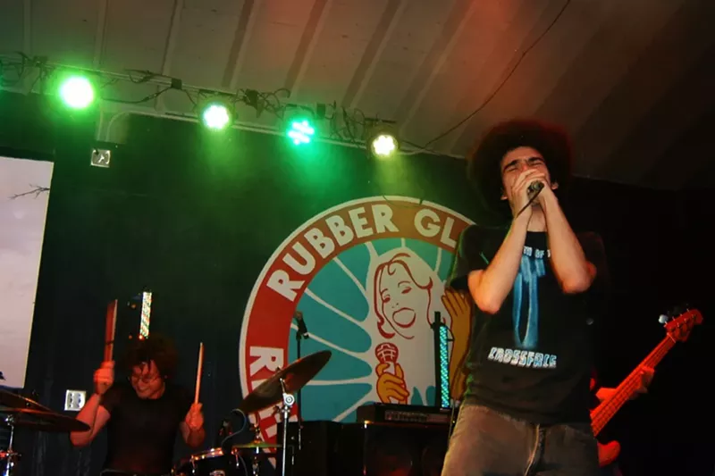 Image: Two guys performing on stage