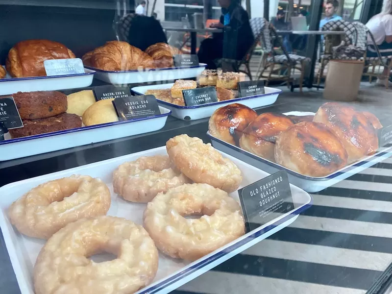 Image: Detour Donuts lazing in the display case in Uptown.
