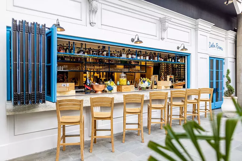 Image: Dolce Riviera's patio bar