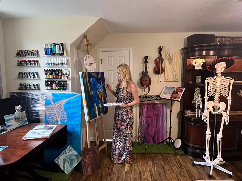 Image: Dr. Chrystal Clark combines her passion for art with the knowledge of anatomy she gained while getting her medical training.