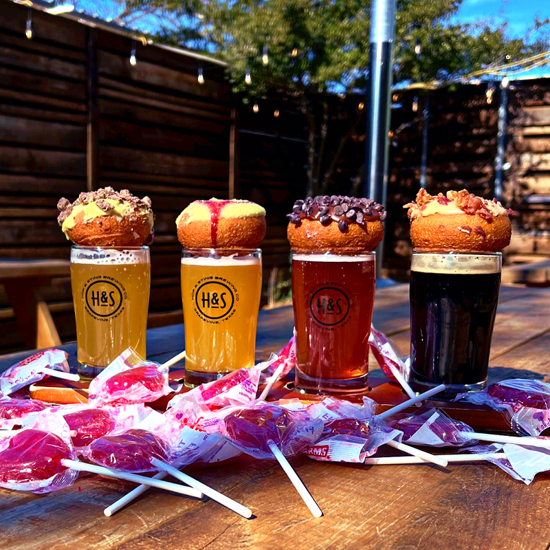 Image: Head to Grapevine for a beer and doughnut pairing.