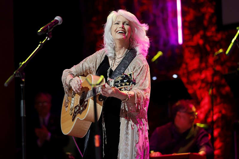 Emmylou Harris (here, at the Gibson Garage on November 17, 2021, in Nashville) played on Saturday at the newly reopened Longhorn Ballroom.