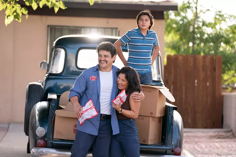 Image: Flamin' Hot, a new film from director Eva Longoria, is a biopic about Richard Montañez, who claims to have invented Flamin' Hot Cheetos.