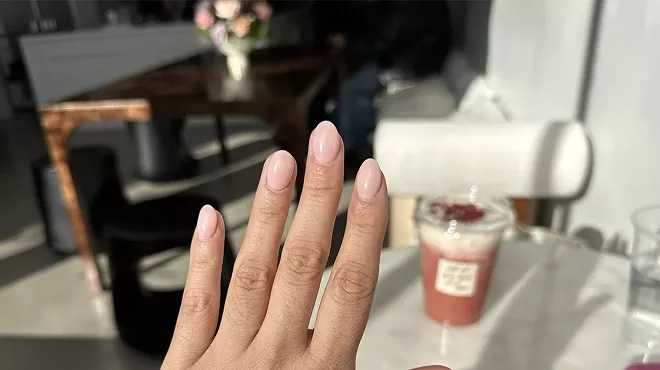 Writer Desiree Gutierrez tries BIAB nails.