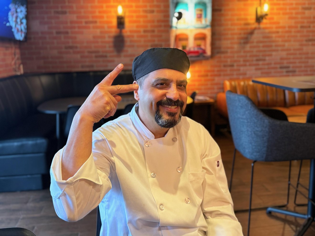 Bashar Al Mudhafar has opened a cafe next to his restaurant.