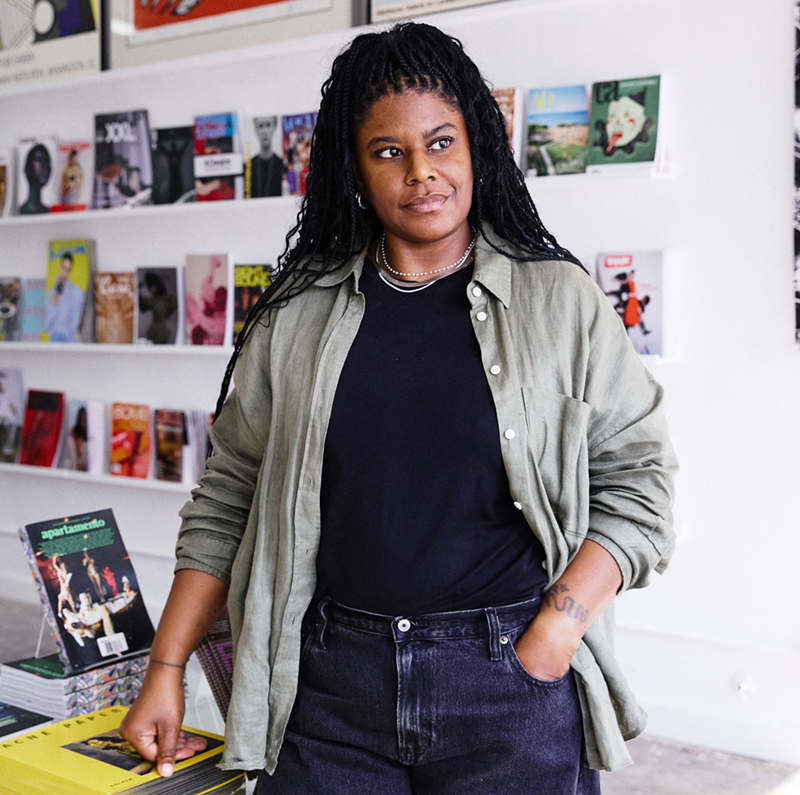 Image: Crystal Cobb is opening the vast world of magazines for Dallas.