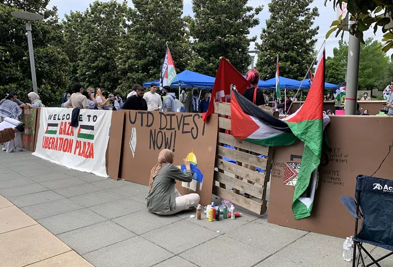Image: UT Dallas Gaza protest