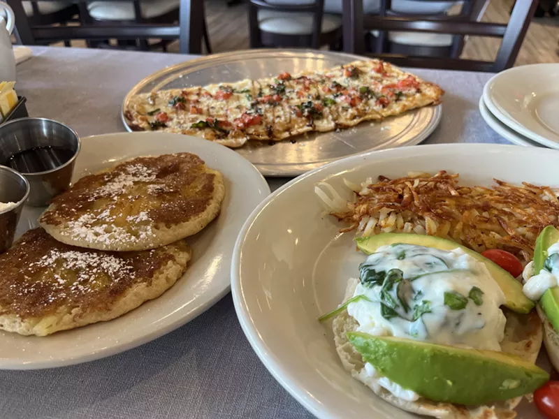 Image: You can get flatbread or eggs Benedict all day at this breakfast and lunch spot.