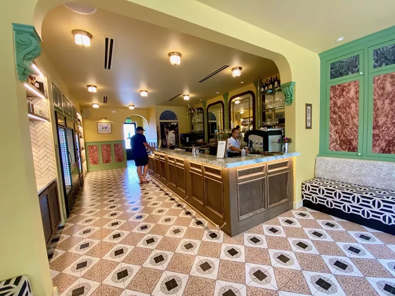 Image: The design here is inspired by the famous restaurant Giacomo in Milan, Italy.