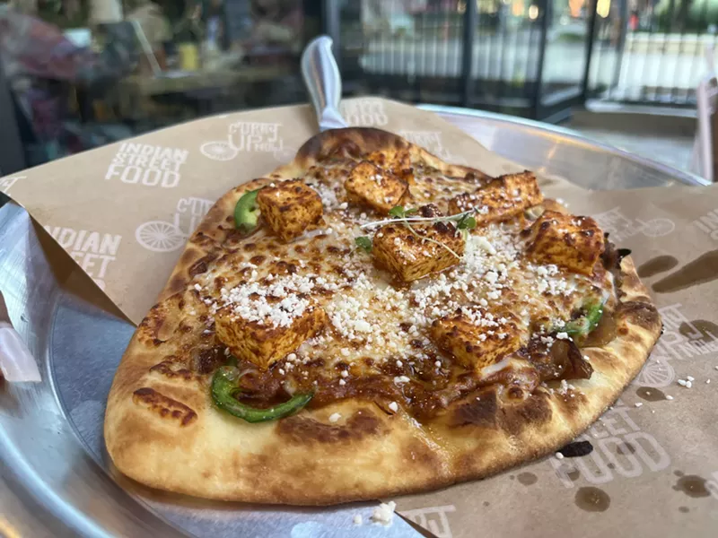 Image: The Naught Naan is a must-try at Curry Up Now.